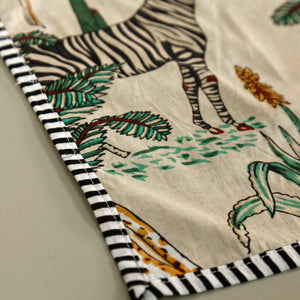 Jungle Napkins 4pc Set / Ivory