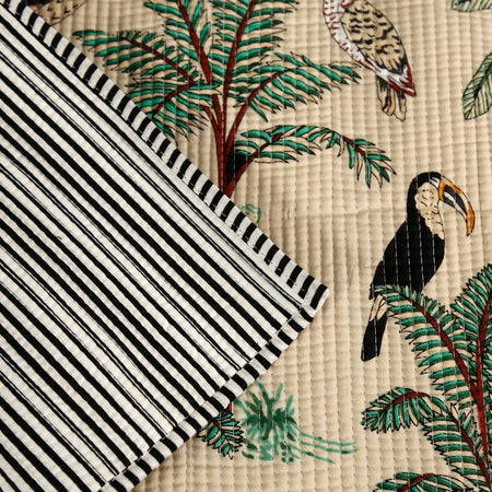 Jungle Print Placemat / Ivory