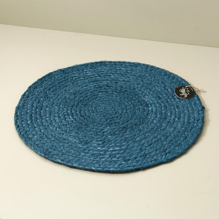 Jute Placemat / Petrol Blue