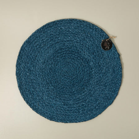 Jute Placemat / Petrol Blue