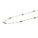 Turquoise on 14k Gold Fill Necklace / KB305