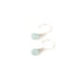 Aqua Chalcedony Teardrop on Sterling Earrings / KB320