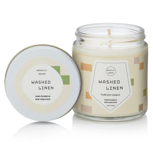 Washed Linen Candle