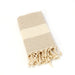 Kalkedon Turkish Cotton Hand Towel / Diamond / Beige