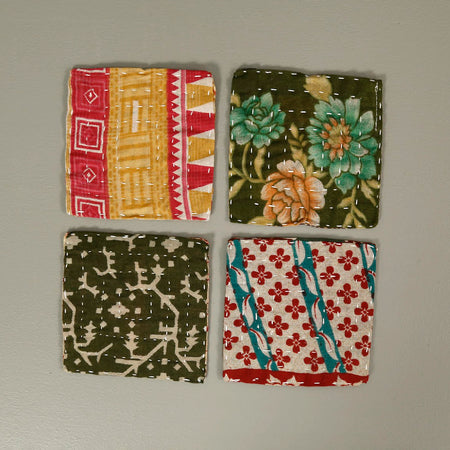 Kantha Coasters / Set of 4