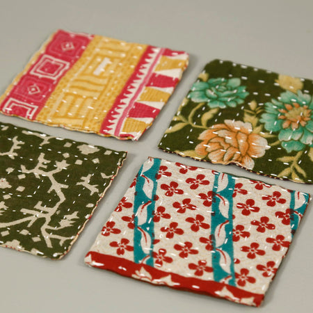 Kantha Coasters / Set of 4