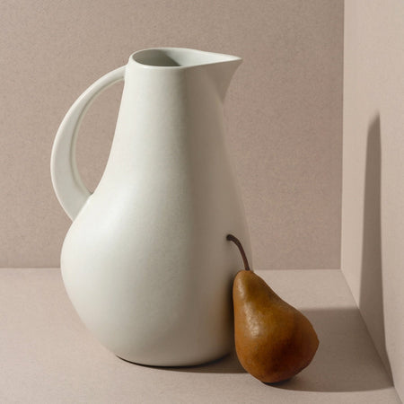 Kuduo Stoneware Pitcher or Vase / Matte White