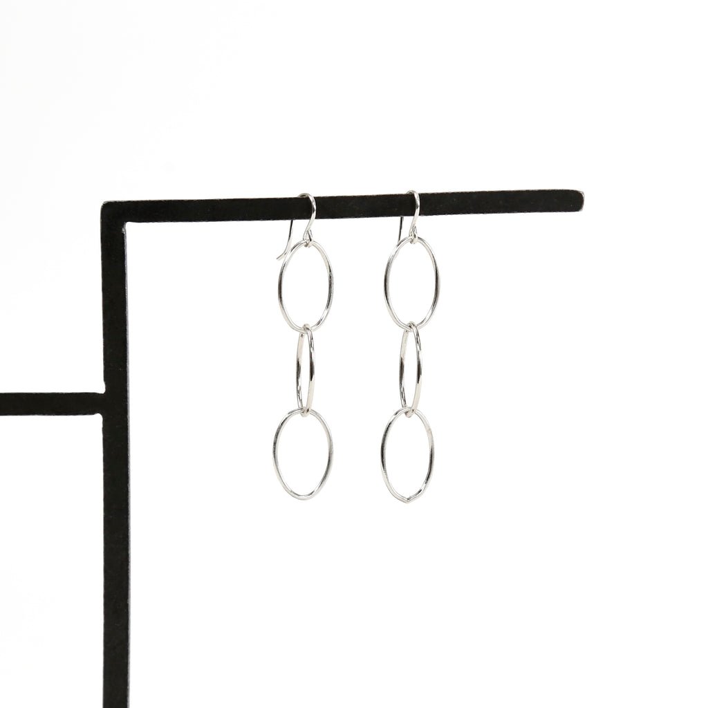 Sterling Silver Chain Link Earrings