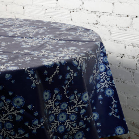 Laminated Cotton Round Tablecloth / Monterey