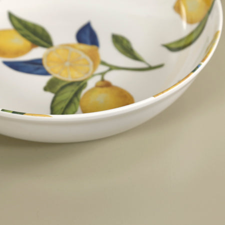 Lemon Orchard Melamine Large Serving Bowl