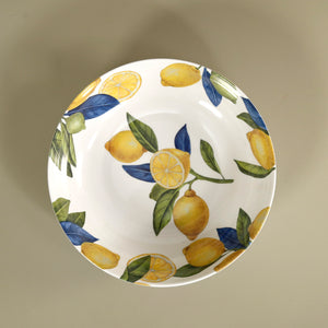 Lemon Orchard Melamine Large Serving Bowl