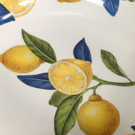 Lemon Orchard Melamine Large Serving Bowl