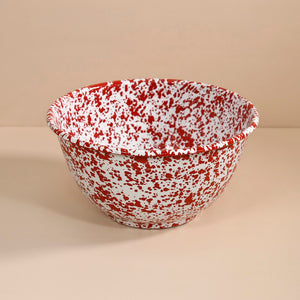 Enamelware / Red Marble