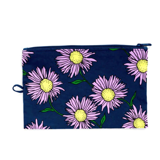 Baggu Flat Large Zip Pouch / Daisy