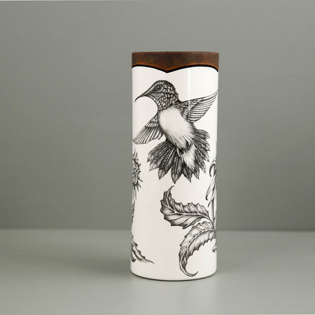 Laura Zindel Canister Vase / Small / Hummingbird #1