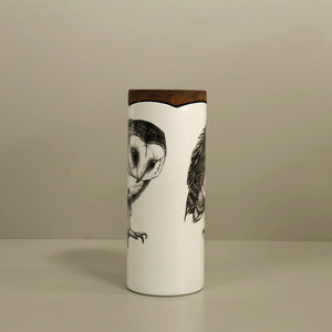 Laura Zindel Canister Vase / Small / Barn Owl