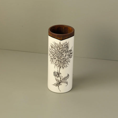 Laura Zindel Canister Vase / Small / Plate Dahlia