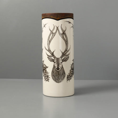 Laura Zindel Canister Vase / Small / Red Stag