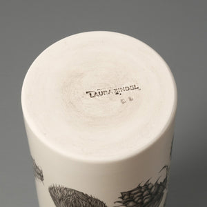 Laura Zindel Canister Vase / Small / Red Stag