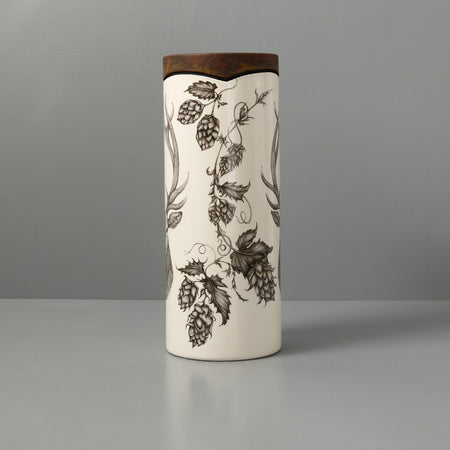 Laura Zindel Canister Vase / Small / Red Stag