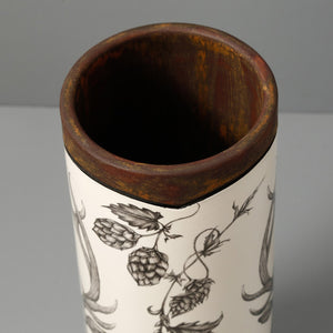 Laura Zindel Canister Vase / Small / Red Stag