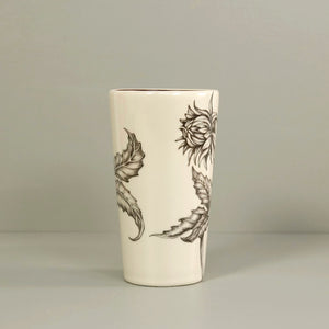 Laura Zindel Ceramic Tumbler / Dahlia Bud #1