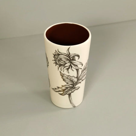 Laura Zindel Ceramic Tumbler / Dahlia Bud #1