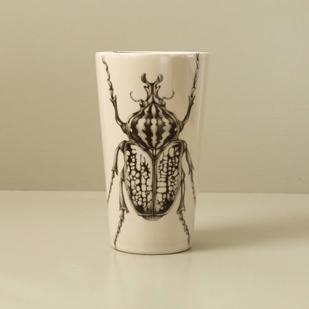 Laura Zindel Ceramic Tumbler / Goliath Beetle