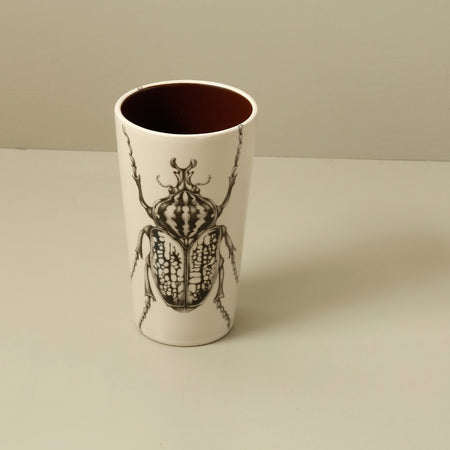 Laura Zindel Ceramic Tumbler / Goliath Beetle