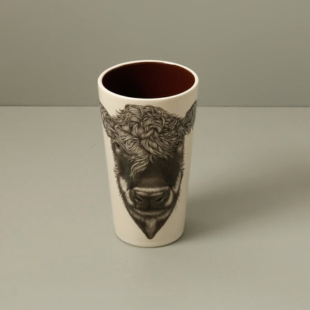 Laura Zindel Ceramic Tumbler / Hereford Cow