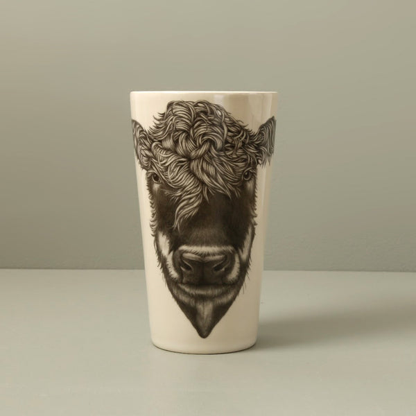 Laura Zindel Ceramic Tumbler / Hereford Cow