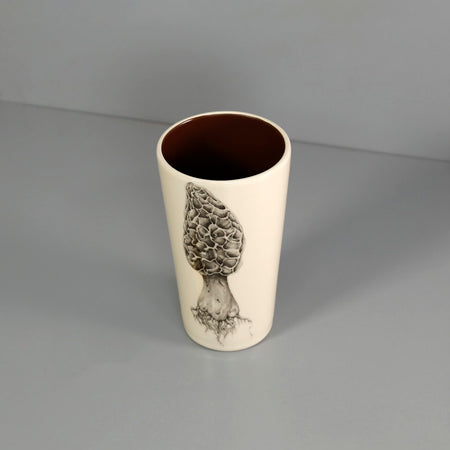 Laura Zindel Ceramic Tumbler / Morel Mushroom