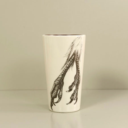 Laura Zindel Ceramic Tumbler / Quail Feet