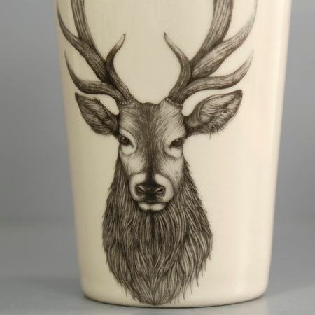 Laura Zindel Ceramic Tumbler / Red Stag