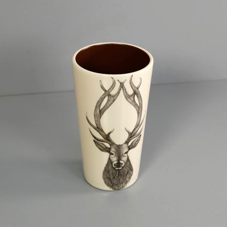 Laura Zindel Ceramic Tumbler / Red Stag