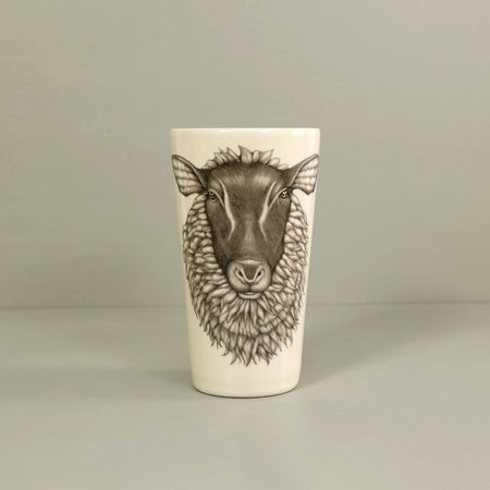 Laura Zindel Ceramic Tumbler / Suffolk Sheep
