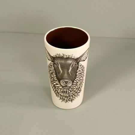 Laura Zindel Ceramic Tumbler / Suffolk Sheep