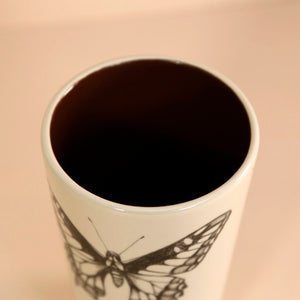 Laura Zindel Ceramic Tumbler / Swallowtail Butterfly