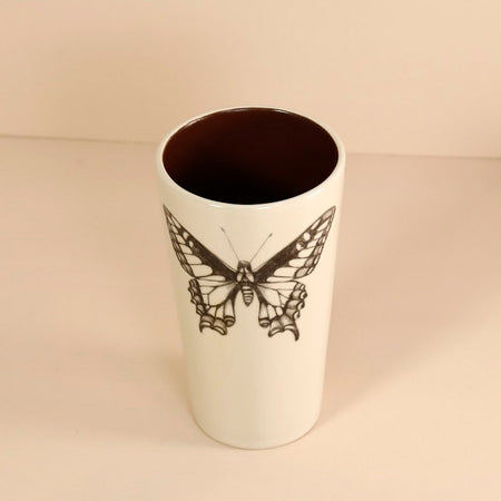 Laura Zindel Ceramic Tumbler / Swallowtail Butterfly