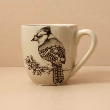 Laura Zindel Handmade Mug / Blue Jay