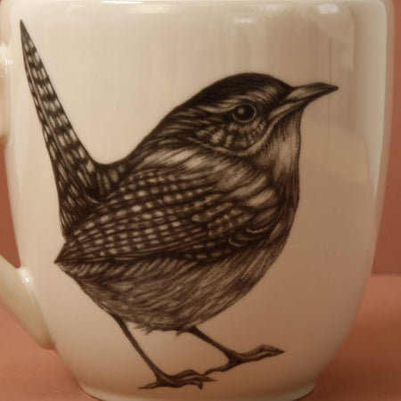Laura Zindel Handmade Mug / Carolina Wren