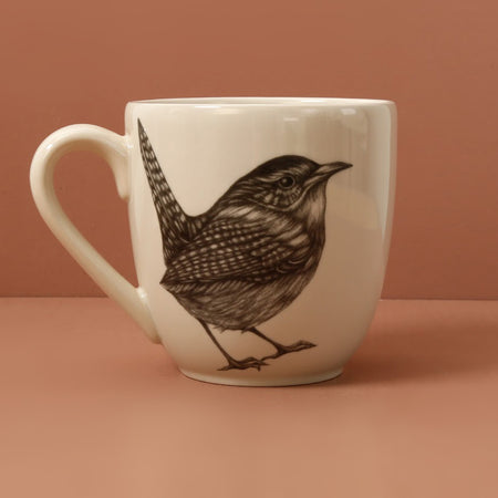 Laura Zindel Handmade Mug / Carolina Wren
