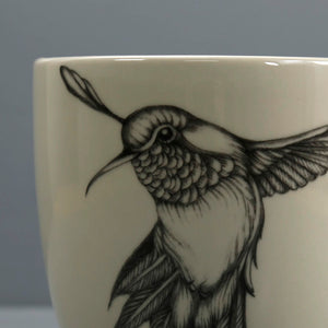 Laura Zindel Handmade Mug / Hummingbird #2