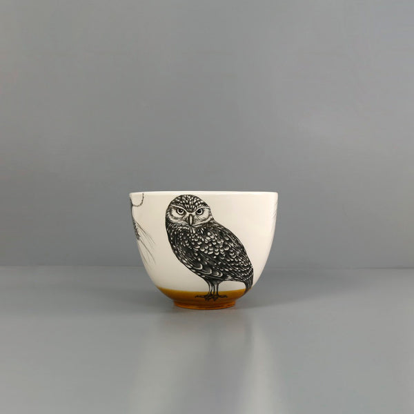Laura Zindel Medium Deep Bowl / Burrowing Owl