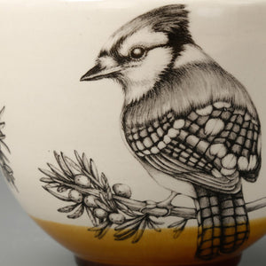 Laura Zindel Small Deep Bowl / Blue Jay