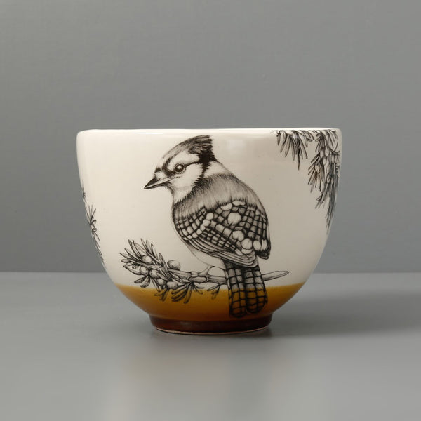 Laura Zindel Small Deep Bowl / Blue Jay
