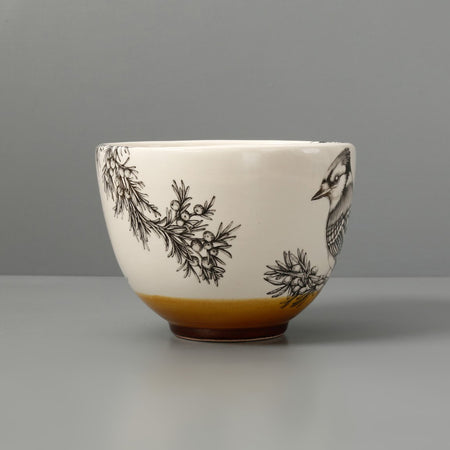 Laura Zindel Small Deep Bowl / Blue Jay