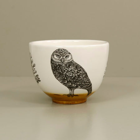 Laura Zindel Small Deep Bowl / Burrowing Owl