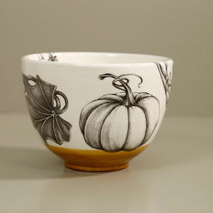 Laura Zindel Small Deep Bowl / Ghost Pumpkin