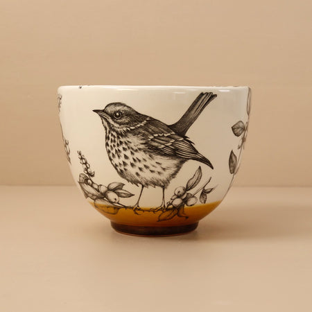 Laura Zindel Small Deep Bowl / Hermit Thrush